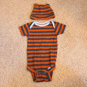 Baby Onesie with Matching Hat